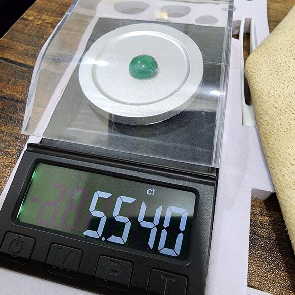 Stunning Natural Emerald Cabochon 5.54ct - Picture 8 of 8